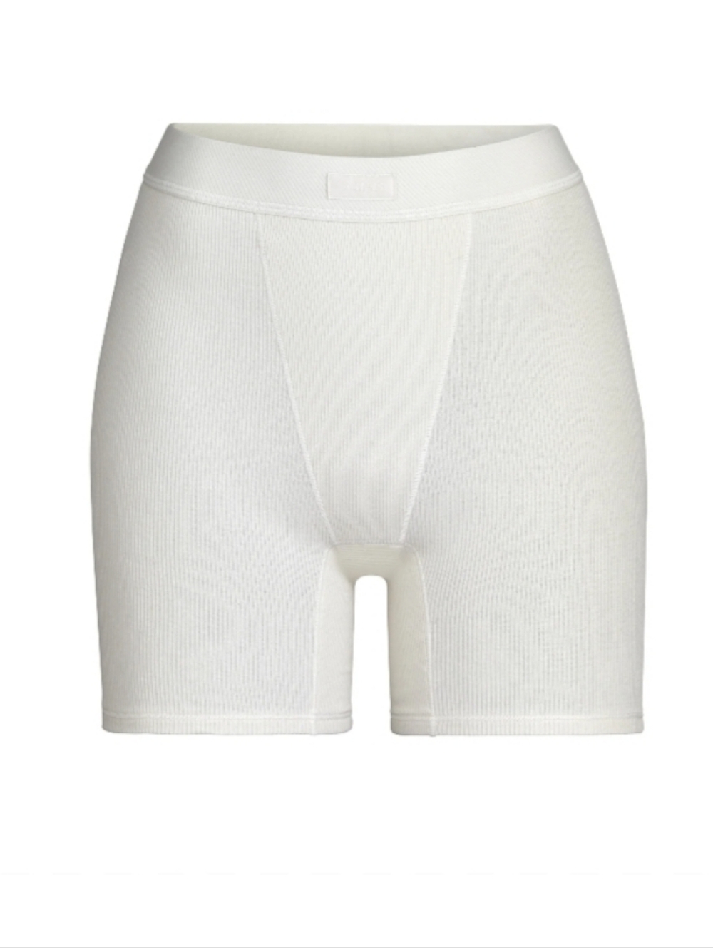 SKIMS Cotton Rib Boxer In Bone S NWT - Picture 3 of 11